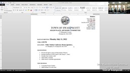 Navigate to Solid Waste Advisory Committee - 7/11/22