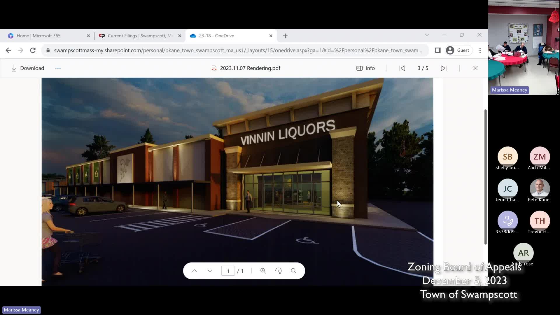 Zoning Board of Appeals 12/5/23